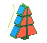 Puzzle Cube - Cube Pendant, Christmas Tree Shape Speed Çube Puzzle Pendant Creative Toys, Brain Teaser Keychain, | Decoration Speed uzzle Keychain Creative Educational Mini Tree Puzzle orn