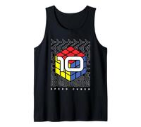 Puzzle Cube Speed Cubing Birthday Boy 10 Kids Tank Top