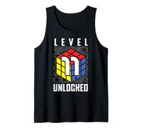 Puzzle Cube Speed Cubing Birthday Boy Level 11 Unlocked Tank Top