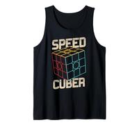 Puzzle Cube Speed Cubing Kids Boys Tank Top