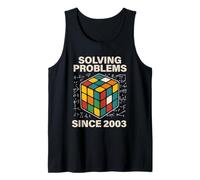 Puzzle Cube Speed Cubing Mens Tank Top