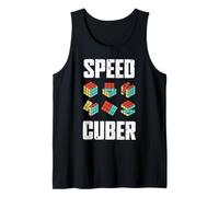 Puzzle Cube Speed Cubing Speed Cuber Vintage Tank Top