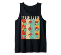 Puzzle Cube Vintage Speed Cuber Cubing Tank Top
