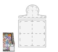 Puzzle Cutting Dies - Transparent Acrylic Ruler, 30 cm, Ruled Mat for Quilting Pùzzle | Measuring Tool for Quilting, Craft Fabric, DIY, Accessories