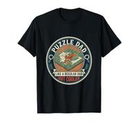 Puzzle Dad Jigsaw Pieces Brain Teaser Hobby Father's Day T-Shirt