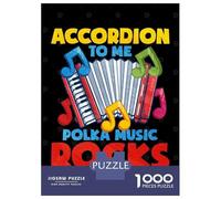 Puzzle De 1000 Pièces Pour Adolescents Accordion Puzzle Adulte Jeu Manuel D'assemblage De Motifs Idéal Comme Cadeau 70x50cm/1000pcs