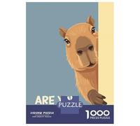 Puzzle De 1000 Pièces Pour Adolescents Capybara Peeking Are You Pooping Puzzles Pour Adultes, Jeux De Détente, Assemblage De Motifs, Activités Amusantes À La Maison, 52x38cm/1000pcs