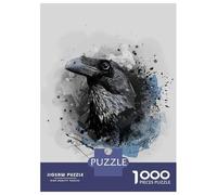Puzzle De 1000 Pièces Pour Adolescents Crow Bird Art Puzzles Pour Adultes - Jeu Manuel - Décoration Intérieure - Cadeaux Uniques Pour Anniversaire Et Noël 52x38cm/1000pcs