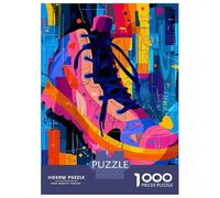 Puzzle De 1000 Pièces Pour Adolescents Expressionist Geometry Sneaker - Vibrant Abstract Street Art Puzzle Adulte Jouets Anti-stress Cadeaux Pour Femmes Cadeaux Uniques Pour Anniversaire Et Noël 52x38