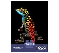 Puzzle De 1000 Pièces Pour Adolescents Gecko Leopard Colorful Puzzle Adulte Jeu Manuel D'assemblage De Motifs Idéal Comme Cadeau 70x50cm/1000pcs