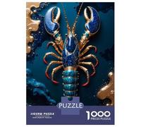 Puzzle De 1000 Pièces Pour Adolescents Gold Lobster Kintsugi Art Puzzle Pour Adultes Jeux Relaxants Assemblage De Motifs Cadeaux D'anniversaire Et Cadeaux Uniques 70x50cm/1000pcs