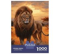 Puzzle De 1000 Pièces Pour Adolescents Lion Watercolor Puzzle Adulte Jeu Manuel D'assemblage De Motifs Idéal Comme Cadeau 70x50cm/1000pcs