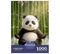 Puzzle De 1000 Pièces Pour Adolescents Peaceful Panda Meditation Puzzle Adulte Jouets Anti-stress Cadeaux Pour Femmes Cadeaux Uniques Pour Anniversaire Et Noël 70x50cm/1000pcs