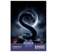 Puzzle De 1000 Pièces Pour Adolescents Serpent of The Veil - Flamebound Lunar Coil Puzzle Pour Adultes Jeux Relaxants Assemblage De Motifs Cadeaux D'anniversaire Et Cadeaux Uniques 52x38cm/1000pcs