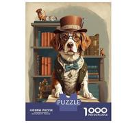 Puzzle De 1000 Pièces Pour Adolescents Smart Brittany Spaniel Dog Puzzle Adulte Jeu Manuel D'assemblage De Motifs Idéal Comme Cadeau 52x38cm/1000pcs
