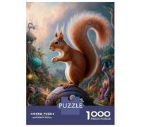 Puzzle De 1000 Pièces Pour Adolescents Surreal Squirrel Safari Puzzle Pour Adultes Jeux Relaxants Assemblage De Motifs Cadeaux D'anniversaire Et Cadeaux Uniques 70x50cm/1000pcs