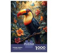 Puzzle De 1000 Pièces Pour Adolescents Toucan in A Tropical Paradise Puzzles Pour Adultes, Jeux De Détente, Assemblage De Motifs, Activités Amusantes À La Maison, 70x50cm/1000pcs
