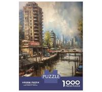 Puzzle De 1000 Pièces Pour Adolescents Vancouver Charm Canada Puzzle Adulte Jeu Manuel D'assemblage De Motifs Idéal Comme Cadeau 52x38cm/1000pcs
