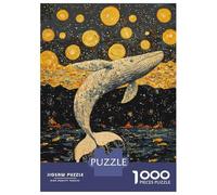 Puzzle De 1000 Pièces Pour Adolescents Whale Leaping Into Stars Puzzles Pour Adultes - Jeu Manuel - Décoration Intérieure - Cadeaux Uniques Pour Anniversaire Et Noël 70x50cm/1000pcs