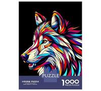 Puzzle De 1000 Pièces Pour Adolescents Wolf Wpap Colorful Puzzle Adulte Jeu Manuel D'assemblage De Motifs Idéal Comme Cadeau 38x26cm/1000pcs