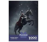 Puzzle De 1000 Pièces Pour Adolescents Woman Riding Mechanical Horse Puzzle Adulte Jeu Manuel D'assemblage De Motifs Idéal Comme Cadeau 52x38cm/1000pcs