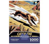Puzzle De 1000 Pièces Pour Adultes Cheetah Blitz Comic Art Puzzle Adulte, Jeu De Réflexion, Défi Difficile À Terminer 52x38cm/1000pcs