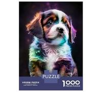 Puzzle De 1000 Pièces Pour Adultes Cute Universe Puppy Puzzles Pour Adolescents Jeu Manuel Défi Difficile Cadeau D'anniversaire, Cadeaux, 38x26cm/1000pcs