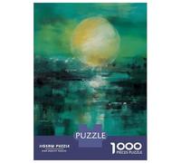 Puzzle De 1000 Pièces Pour Adultes Emerald Horizon - Abstract Sun And Water Reflection Puzzle Pour Adultes, Jouet, Décoration Murale, Analyse Et Logique, Cadeaux Uniques Pour Anniversaire Et Noël 70x5