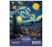 Puzzle De 1000 Pièces Pour Adultes Expressionist The Starry Night - Bold Contemporary Art Reinterpretation Puzzle Pour Adultes, Jouet, Décoration Murale, Analyse Et Logique, Cadeaux Uniques Pour Anniv