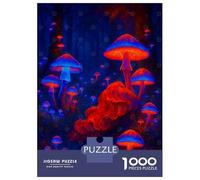 Puzzle De 1000 Pièces Pour Adultes Glowing Mushroom Forest Puzzles Pour Adolescents Jeu Manuel Défi Difficile Cadeau D'anniversaire, Cadeaux, 70x50cm/1000pcs