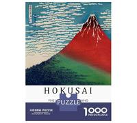 Puzzle De 1000 Pièces Pour Adultes Katsushika Hokusai Fine Wind, Clear Morning Puzzle Pour Adultes, Jouet, Décoration Murale, Analyse Et Logique, Cadeaux Uniques Pour Anniversaire Et Noël 70x50cm/1000