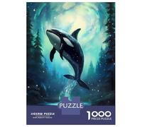 Puzzle De 1000 Pièces Pour Adultes Orca Whale Enchanted Sea Puzzle Adulte, Jeu De Réflexion, Défi Difficile À Terminer 38x26cm/1000pcs