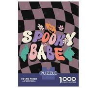 Puzzle De 1000 Pièces Pour Adultes Spooky Babe Halloween Puzzle Adulte, Jeu De Réflexion, Défi Difficile À Terminer 38x26cm/1000pcs