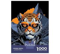 Puzzle De 1000 Pièces Pour Adultes Tiger Gangster Pop Art Puzzles Pour Adolescents Jeu Manuel Défi Difficile Cadeau D'anniversaire, Cadeaux, 38x26cm/1000pcs