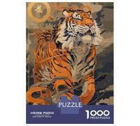 Puzzle De 1000 Pièces Pour Adultes Tiger Style Japanese Puzzle Adulte, Jeu De Réflexion, Défi Difficile À Terminer 70x50cm/1000pcs