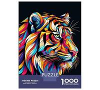Puzzle De 1000 Pièces Pour Adultes Tiger Wpap Pop Art Puzzles Pour Adolescents Jeu Manuel Défi Difficile Cadeau D'anniversaire, Cadeaux, 70x50cm/1000pcs