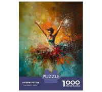 Puzzle De 1000 Pièces Pour Adultes Woman Dancing in Abstract Art Puzzles Pour Adolescents Jeu Manuel Défi Difficile Cadeau D'anniversaire, Cadeaux, 52x38cm/1000pcs