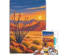 Puzzle Death Valley Desert Night Landscape 1000pcs (38x26cm) for Adults | For piece-by-piece progress: Adult jigsaw puzzle with 1000 pieces makes an engaging indoor activity for adults.