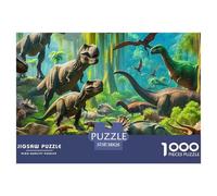 Puzzle Dinosaur 1000 Piece Puzzle Puzzles for Adults 100% Recycled Cardboard Jurassic Dinosaurs for Adults Gifts Decoration Puzzle 38x26cm/1000pcs