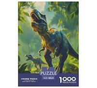 Puzzle Dinosaur 1000 Piece Puzzle Puzzles for Adults 100% Recycled Cardboard Jurassic Dinosaurs Gifts for Men Home Decoration 38x26cm/1000pcs