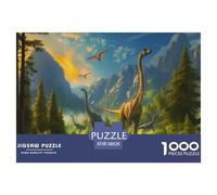 Puzzle Dinosaur 1000 Piece Puzzle Puzzles for Adults 100% Recycled Cardboard Jurassic Dinosaurs Gifts for Men Decoration Puzzle 38x26cm/1000pcs