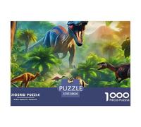 Puzzle Dinosaur 1000 Piece Puzzle Puzzles for Adults 100% Recycled Cardboard Jurassic Dinosaurs Ladies' Gifts Decoration Puzzle 38x26cm/1000pcs