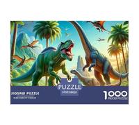 Puzzle Dinosaur 1000 Pieces Puzzles Puzzles for Adults 100% Recycled Cardboard Jurassic Dinosaurs Ladies' Gifts Home Decoration 38x26cm/1000pcs