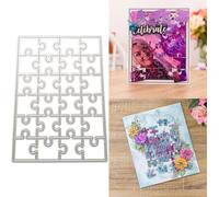 Puzzle DIY Punching Stencil, Scrapbooking Embossing Stencils Punching Moulds Stencils for Scrapbooking, Die-Cutting