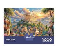Puzzle Dogs Beside The Temple at Sunset Jigsaw 1000 Pieces Adults Challenging Home Decoration Educational Games 70x50cm/1000pcs