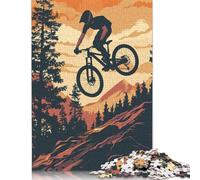 Puzzle Downhill Mountainbike 500 Piece Jigsaw Puzzle for Adults And Wooden Jigsaw Puzzles Suitable for Adults And Teens 18+ Gift For Birthdays 500pcs (52x38cm)