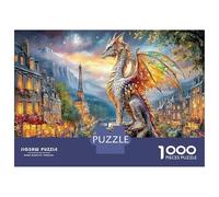 Puzzle Dragon Statues on The Streets Educational Game Jigsaw 1000 Pieces Home Decoration Great Gift Adults Fun Challenge 70x50cm/1000pcs