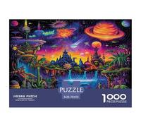 Puzzle Dream Planet 1000 Piece Challenge Toy for Adults,Psychedelic Cosmic Landscape Impossible Jigsaw Puzzles 1000 Pieces Educational Games for Adults Or Families 70x50cm/1000pcs