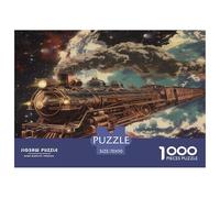 Puzzle Dream Train 1000 Piece Challenge Toy for Adults,Fantasy Cosmic Impossible Jigsaw Puzzles 1000 Pieces Educational Games for Adults Or Families 70x50cm/1000pcs