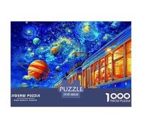 Puzzle Dream Train 1000 Pieces Puzzles Puzzles for Adults 100% Recycled Cardboard Cosmic Planet Ladies' Gifts Decoration Puzzle 38x26cm/1000pcs